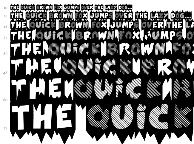 Extra Sales font waterfall